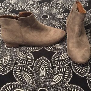 Faux Suede Ankle Booties!